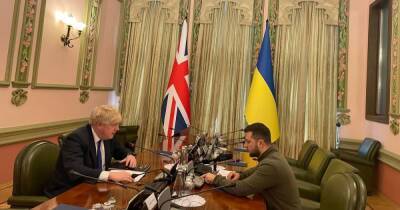 Boris Johnson in Ukraine meeting President Volodymyr Zelensky - www.manchestereveningnews.co.uk - Britain - London - county Johnson - Ukraine - Russia - Germany - city Kyiv, Ukraine