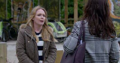 Vanessa Woodfield - Leyla Cavanagh - Emmerdale spoiler video sees moment Vanessa nearly discovers Suzy and Leyla secret - ok.co.uk