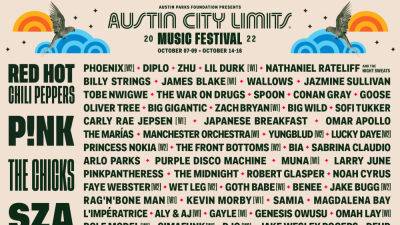 Red Hot Chili Peppers, Pink, SZA, Kacey Musgraves, Lil Nas X to Headline 2022 Austin City Limits Festival - variety.com - Texas - city Phoenix