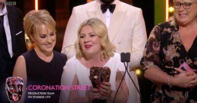 Sally Webster - Sally Dynevor - Coronation Street cast dedicate BAFTA to Sophie Lancaster in moving speech cut from show - ok.co.uk - county Webster - county Lancaster