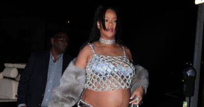 Giorgio Baldi - Rihanna stuns in another incredible pregnancy look for date night with beau A$AP Rocky - ok.co.uk - California - Italy - Barbados - Santa Monica