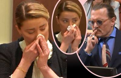 Viewers Convinced Amber Heard Staged Photos During Sobbing Testimony - perezhilton.com