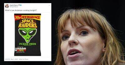 Angela Rayner jokes Tory MP Lee Anderson will be eating Space Raiders for dinner after foodbank comments - www.manchestereveningnews.co.uk - Britain - Manchester - county Anderson