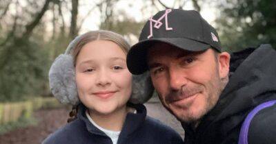 David Beckham - Harper Beckham - Harper Beckham, 10, unimpressed about busy school day as dad David teases her - ok.co.uk - Britain - France - Atlanta