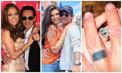 Pete Davidson - Kim Kardashian - Jennifer Lopez - Marc Anthony - Marc Anthony’s covered up tattoo in Nadia Ferreria’s engagement pic was for JLo - us.hola.com - city Lima - county Shannon - Paraguay