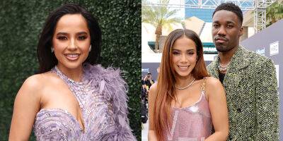 Anitta Stuns In A Pink Metallic Dress at BBMAs 2022 With Giveon & Becky G - www.justjared.com - Las Vegas