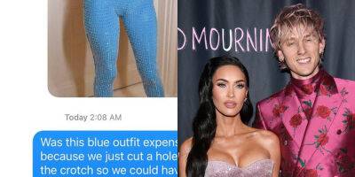 Megan Fox Shares Racy Text Exchange About Cutting a Hole In Her Outfit to Have Sex - justjared.com - Las Vegas