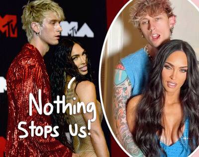 Megan Fox - Kourtney Kardashian - Maeve Reilly - Megan Fox Says Machine Gun Kelly Cut A HOLE In An Expensive Jumpsuit So They Could Have Sex! Her Poor Stylist... - perezhilton.com