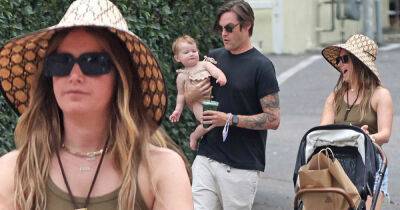 Vanessa Hudgens - Ashley Tisdale - Christopher France - Ashley Tisdale and Christopher French take baby girl on a stroll in LA - msn.com - France - Los Angeles - California - Santa Barbara