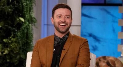 Justin Timberlake - Justin Timberlake Reveals What Happened the Night He First Met Ellen DeGeneres - justjared.com