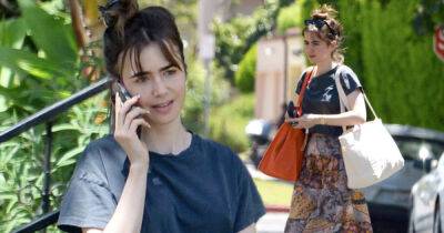 Kendall Jenner - Emilia Clarke - Lily Collins - Phil Collins - Charlie Macdowell - Malcolm Macdowell - Lily Collins looks effortlessly chic as she walks her dog in LA - msn.com - Britain - USA