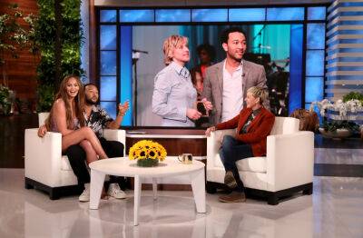 Chrissy Teigen - John Legend - Chrissy Teigen & John Legend Make A Surprise Final Visit On ‘Ellen’ - etcanada.com
