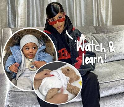 Cardi B's Got Talent -- Shows How She Changes Diapers With Her Wildly Long Nails! - perezhilton.com