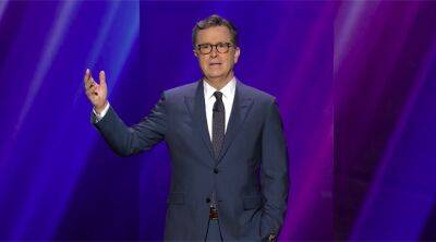 James Corden - Stephen Colbert - Stephen Colbert Pokes Fun At Elon Musk, CBS Crime Dramas, Soccer & Jimmy Kimmel Copying His Double Covid – Upfront - deadline.com - Los Angeles - Hawaii