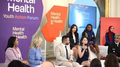 Selena Gomez - Jill Biden - Vivek Murthy - Selena Gomez Joins First Lady Dr. Jill Biden at the White House for Mental Health Youth Forum - etonline.com