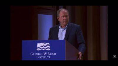 George W.Bush - George W Bush Slips Up, Says the Invasion of Iraq Was ‘Unjustified and Brutal’ (Video) - thewrap.com - Iraq