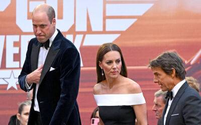 princess Diana - Kate Middleton - Roland Mouret - Williams - Kate Middleton & Prince William Join Tom Cruise at 'Top Gun' Royal Premiere in London - justjared.com - London