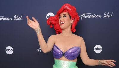 Katy Perry Reveals How She Squeezed Into Ariel Costume for 'Idol' Disney Night (Video) - www.justjared.com - USA