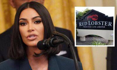 Kim Kardashian - Kourtney Kardashian - Kanye West - North West - Tracy Romulus - Kim Kardashian found out she passed the baby bar at Red Lobster - us.hola.com - Kardashians