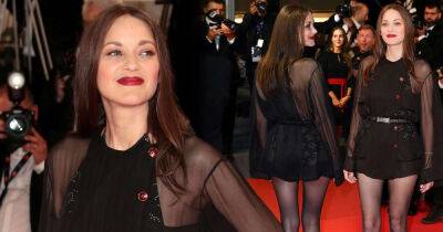 Marion Cotillard - Chanel - Marion Cotillard puts on a very leggy display in a sheer Chanel look - msn.com - France
