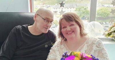 Scots cancer victim thanks 'amazing' nurses for making hospital wedding happen - dailyrecord.co.uk - Scotland - city Sandra