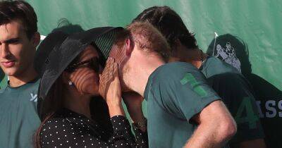 prince Harry - Meghan Markle - princess Diana - Prince Harry - Meghan Markle kisses her Prince in delight as Harry triumphs at polo - ok.co.uk - Britain - USA - county Sussex - Santa Barbara