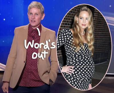 Chris Pratt - Cooke Maroney - Ellen DeGeneres Accidentally Reveals Sex Of Jennifer Lawrence’s Child On Air!! - perezhilton.com - county Cooke