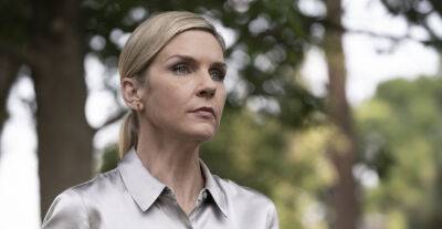 Aaron Paul - Vince Gilligan - Jimmy Macgill - Peter Gould - Walter White - Bob Odenkirk - Rhea Seehorn - Kim Wexler - Giancarlo Esposito - Lalo Salamanca - ‘Better Call Saul’s Rhea Seehorn On (SPOILER) Death In Tonight’s Last Ever Mid-Season Finale, Possible Kim Wexler Spinoff, & Keeping Secrets - deadline.com - county Bryan - state New Mexico - city Cranston, county Bryan