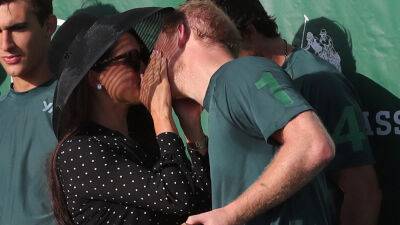 Meghan Markle and husband Prince Harry share rare public kiss after polo match in Santa Barbara - www.foxnews.com - Argentina - Santa Barbara