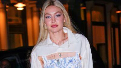 Gigi Hadid’s Super Low-Rise Pants Let Her Swimsuit Top Do the Talking - www.glamour.com