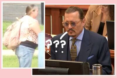 Johnny Depp - Amber Heard - Woman Barges Into Courtroom During Defamation Trial To Reveal Johnny Depp Is THE FATHER OF HER BABY?! - perezhilton.com