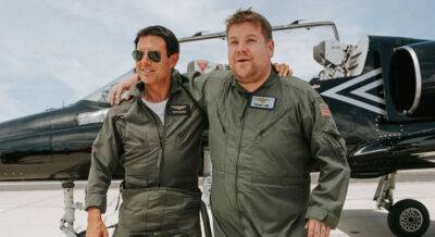 James Corden - Tom Cruise Terrifies James Corden on Wild Ride in 'Top Gun' Fighter Jet - Watch! - justjared.com