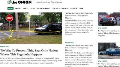 The Onion Fills Homepage With Same Mass Shooting Story: ‘No Way to Prevent This, Says Only Nation Where This Happens’ - thewrap.com - USA - Texas - state Idaho