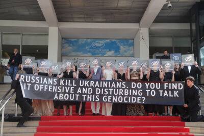 Cannes Film Festival - Russia - Ukrainian filmmakers protest Russian ‘genocide’ at Cannes premiere - nypost.com - Ukraine - Russia