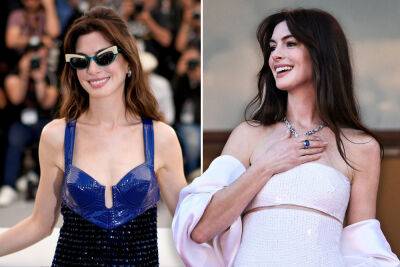 Anne Hathaway - Jeremy Strong - Louis Vuitton - Anthony Hopkins - Cannes Film Festival - Anne Hathaway’s Cannes fashions spark celebration of star’s ‘renaissance’ - nypost.com - France