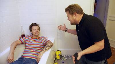 Can I (I) - Harry Styles And James Corden Film $300 Music Video For ‘Daylight’ In 3 Hours In Surprised Fans’ NYC Apartment - etcanada.com - New York