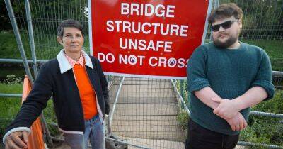 River Mersey - Nine-month footbridge closure forces walkers on 42-MINUTE diversion down River Mersey - manchestereveningnews.co.uk - Manchester