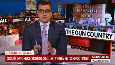 Chris Hayes Says Mass Shooting Crisis Is ‘Ritualized Child Sacrifice of American Gun Culture’ (Video) - thewrap.com - USA - county Hayes - state Oregon - county Uvalde