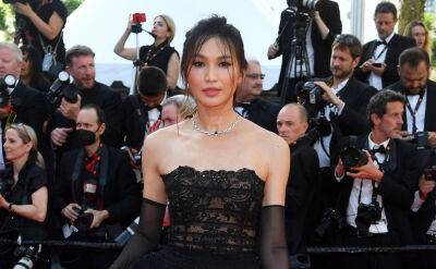 Louis Vuitton - Harry Shum-Junior - Gemma Chan - Gemma Chan Rocks a Sheer Gothic Gown for Her Return to Cannes - justjared.com - France