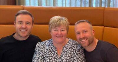 Jo Hudson - Alan Halsall - Tisha Merry - Corrie fans swoon as Alan Halsall shares rare snap with 'handsome' brother - ok.co.uk - Manchester - Finland