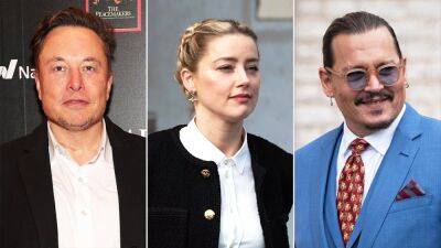 Johnny Depp - Elon Musk - Amber Heard - Elon Musk Weighs in on Johnny Depp-Amber Heard Defamation Trial - etonline.com