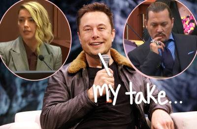 Johnny Depp - Amber Heard - Elon Musk Weighs In On Amber Heard And Johnny Depp’s Defamation Trial! - perezhilton.com