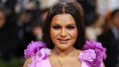 Mindy Kaling Paired a Plunging Neckline With a Thigh-High Slit at the Met Gala - www.glamour.com - USA
