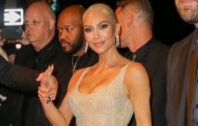 See Kim Kardashian in Her Marilyn Monroe Replica Dress While Leaving Met Gala 2022 - www.justjared.com - USA - New York