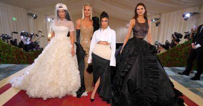 Kourtney and Khloe Kardashian attend their first Met Gala in strikingly different looks - www.ok.co.uk