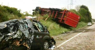 Van driver avoids being decapitated moments before massive crash - www.dailyrecord.co.uk - Scotland