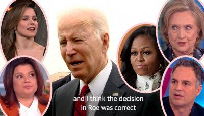 Joe Biden - Susan Collins - Justice Samuel Alito - Celebs React To Shocking Leaked Supreme Court Decision To Overturn Roe v. Wade - perezhilton.com - USA