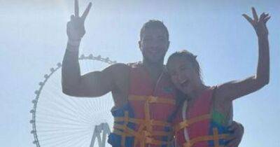 Molly-Mae Hague - Molly-Mae Hague shows Tommy Fury's injury on Dubai holiday as they enjoy water assault course - manchestereveningnews.co.uk - Dubai - Hague