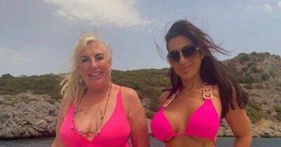 Chloe Ferry and mum match in pink bikinis as they celebrate her 59th birthday - www.ok.co.uk - Spain