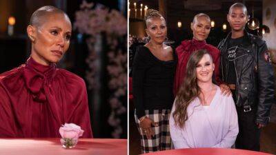 Tiffany Haddish - Jada Pinkett Smith - Pinkett Smith - Yvonne Orji - Willow Smith - Red Table Talk - Jada Pinkett Smith Breaks Down Over 12-Year-Old Girl Who Committed Suicide Due to Alopecia (Exclusive) - etonline.com